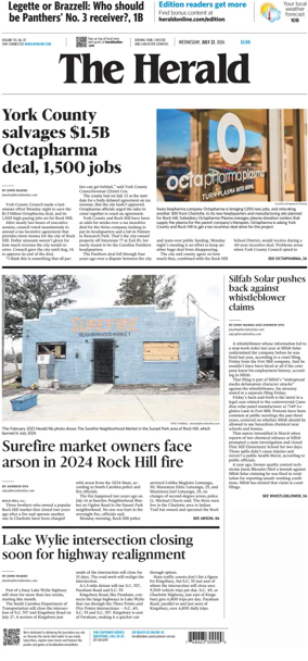 Cover of The Herald (Rock Hill)
