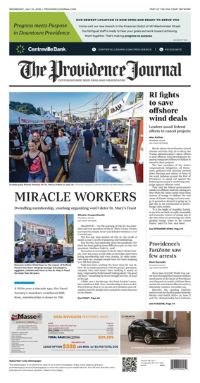 Cover of The Providence Journal
