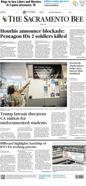 Cover of The Sacramento Bee