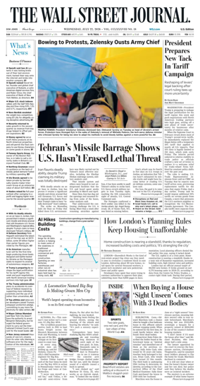 Cover of The Wall Street Journal