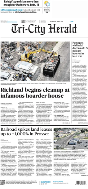 Cover of Tri-City Herald