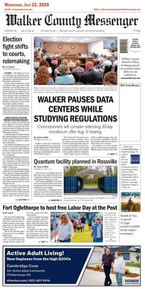Cover of Walker County Messenger
