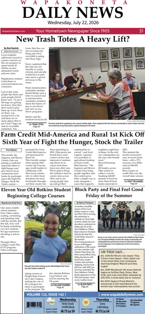 Cover of Wapakoneta Daily News