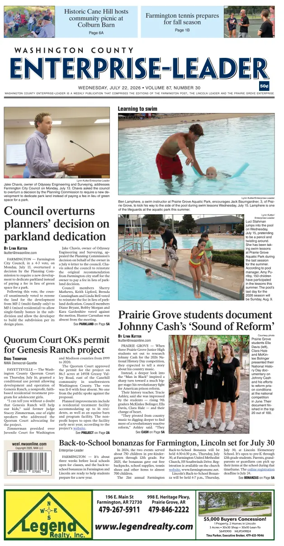 Cover of Washington County Enterprise-Leader