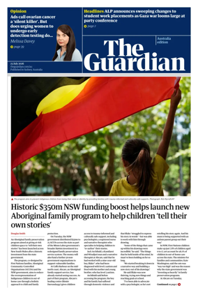 Cover of The Guardian Australia