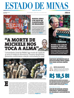 Cover of Estado de Minas (Brazil)