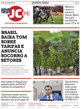 Cover of Jornal do Commercio