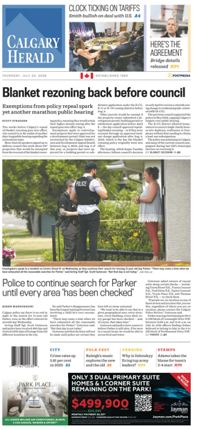 Cover of Calgary Herald