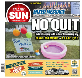 Cover of Calgary Sun