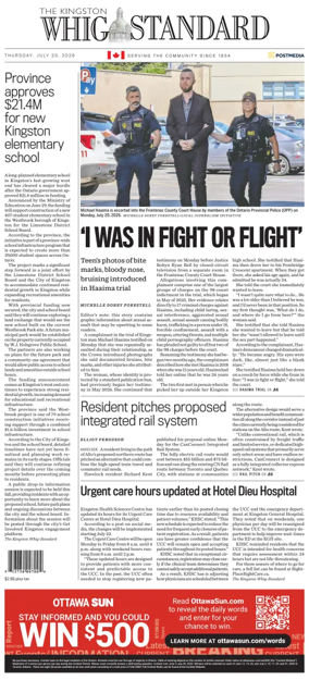 Cover of Kingston Whig-Standard