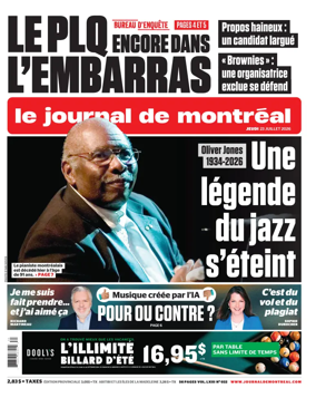 Cover of Le Journal de Montreal