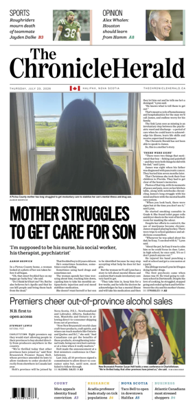 Cover of The Chronicle Herald (Provincial)