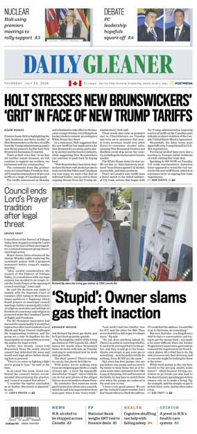 Cover of The Daily Gleaner