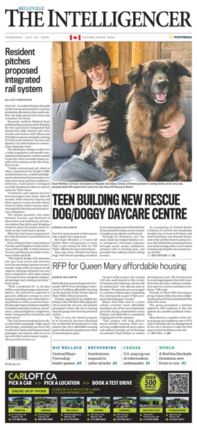 Cover of The Intelligencer (Belleville)
