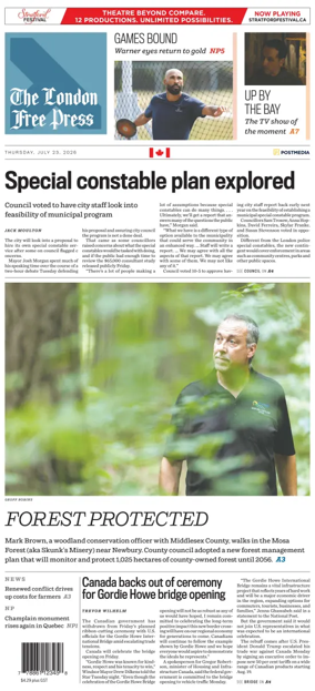 Cover of The London Free Press