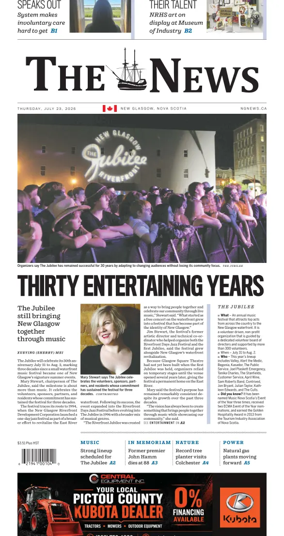 Cover of The News (New Glasgow)