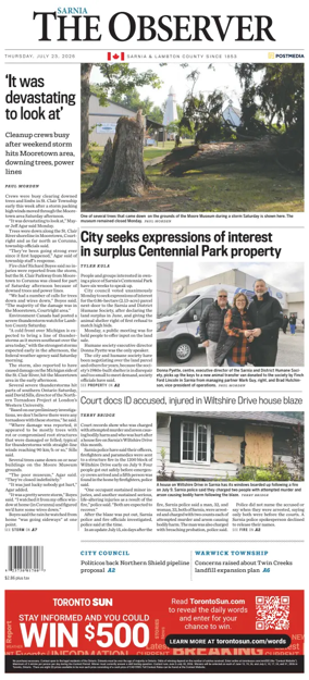 Cover of The Observer (Sarnia)