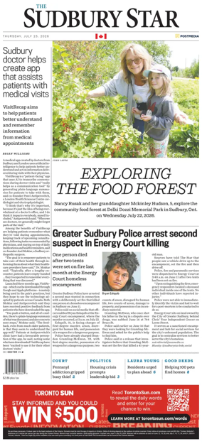 Cover of The Sudbury Star