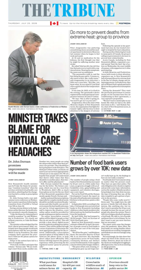 Cover of The Tribune (New Brunswick)