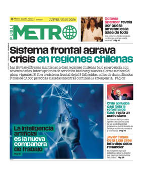 Cover of Publimetro Chile