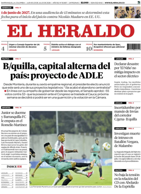 Cover of El Heraldo (Colombia)