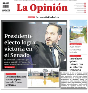 Cover of La Opinion