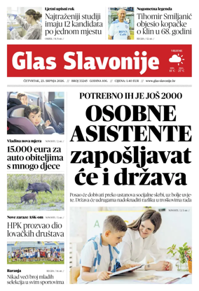 Cover of Glas Slavonije