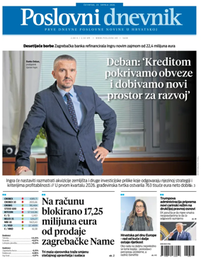 Cover of Poslovni Dnevnik