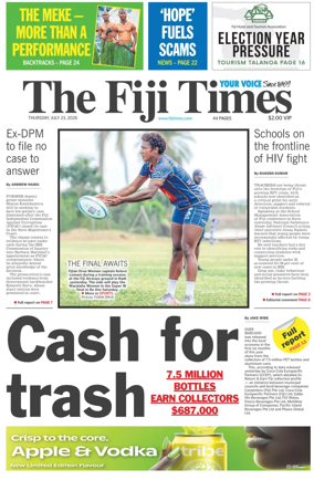 Cover of The Fiji Times