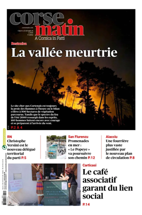 Cover of Corse Matin