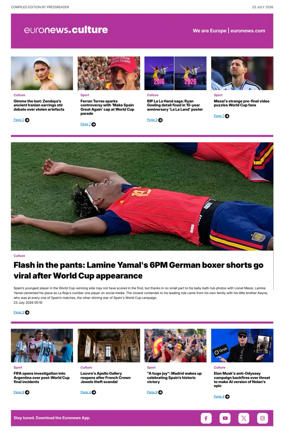 Cover of Euronews Culture and Sport Compiled Edition