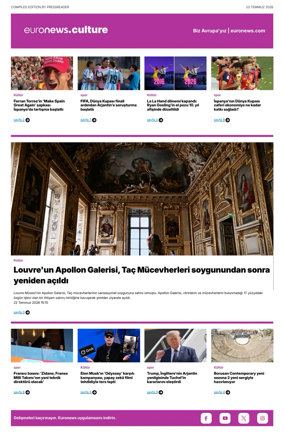 Cover of Euronews Culture and Sport (Turkish) Compiled Edition