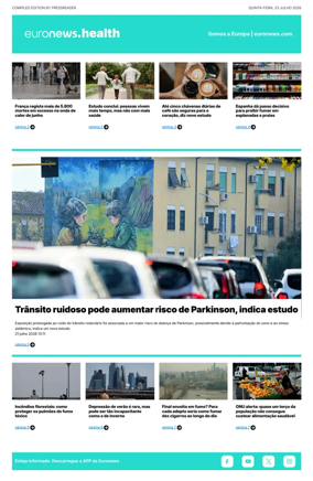 Cover of Euronews Health (Portuguese)