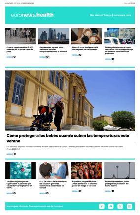 Cover of Euronews Health (Spanish) Compiled Edition