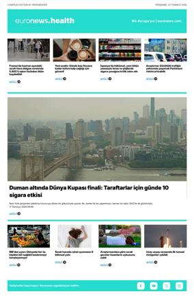 Cover of Euronews Health (Turkish) Compiled Edition