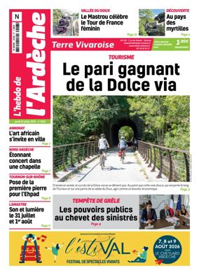 Cover of L'Hebdo de l'Ardeche – edition Nord