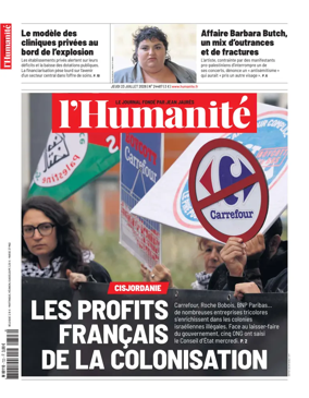 Cover of L'HUMANITE