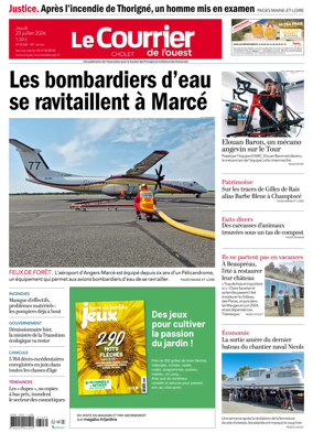 Cover of Le Courrier de l’Ouest (Cholet)