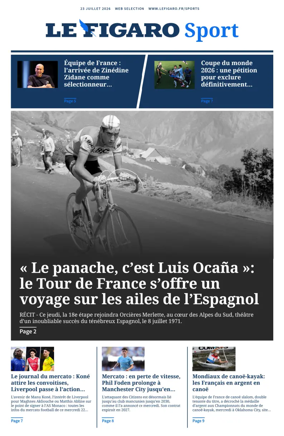 Cover of Le Figaro Sport
