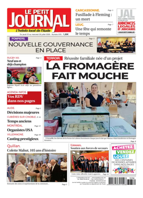 Cover of Le Petit Journal - L'hebdo local de l'Aude