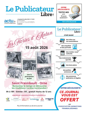 Cover of Le Publicateur Libre