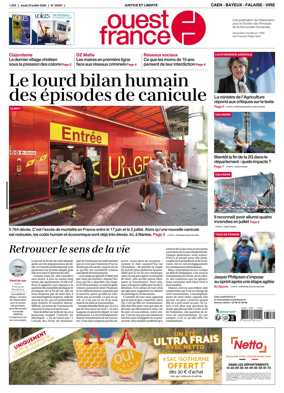 Cover of Ouest France (Caen - Bayeux - Falaise - Vire)