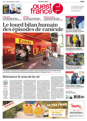 Cover of Ouest France (Dinan)