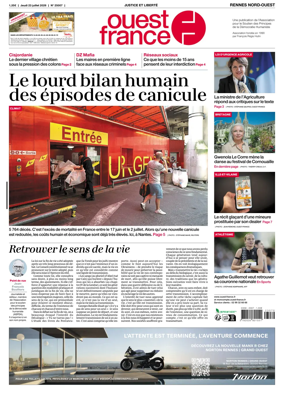 Cover of Ouest-France (Rennes Nord-Ouest)