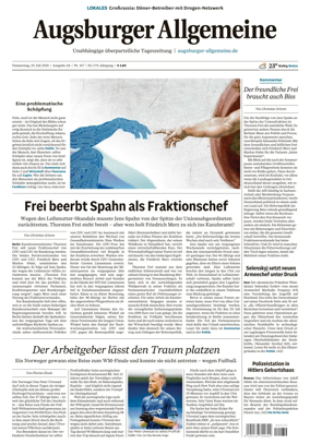 Cover of Augsburger Allgemeine (Ausgabe Stadt)