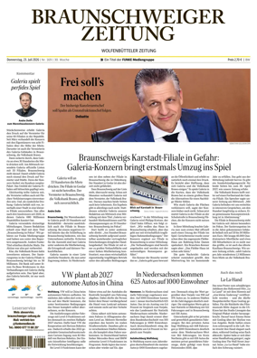 Cover of Braunschweiger Zeitung (Braunschweig)