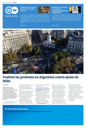 Cover of Deutsche Welle (Spanish edition)