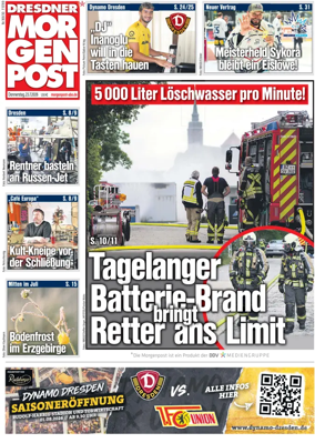 Cover of Dresdner Morgenpost
