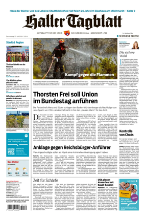 Cover of Haller Tagblatt