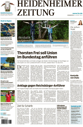 Cover of Heidenheimer Zeitung